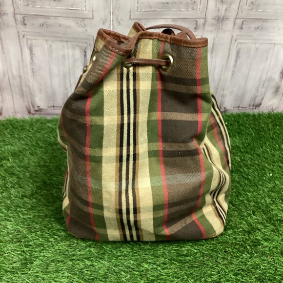 Vintage Heckathorn Plaid Bucket Bag - Picture 2 of 13